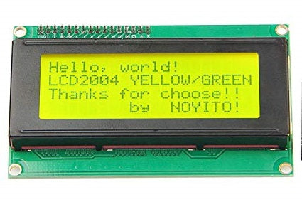 LCD2004 Yellow Green Backlight