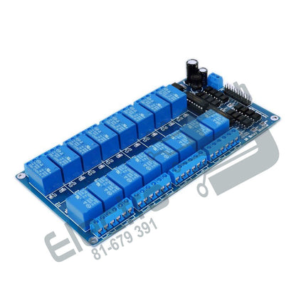 16 Channel Relay Module with Light Coupling 12V