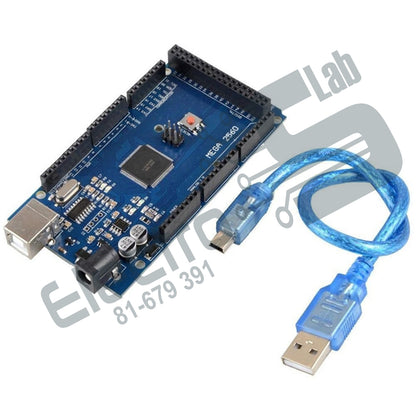 Arduino MEGA 2560 R3 Improved Version CH340 + USB Cable