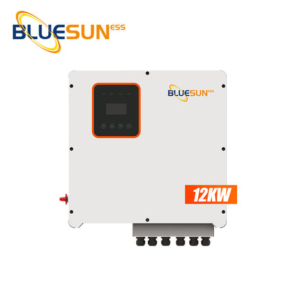 Bluesun High Frequency 8/10/12KW AC 3 Phase Hybrid Solar Inverter For Solar Energy Storage System