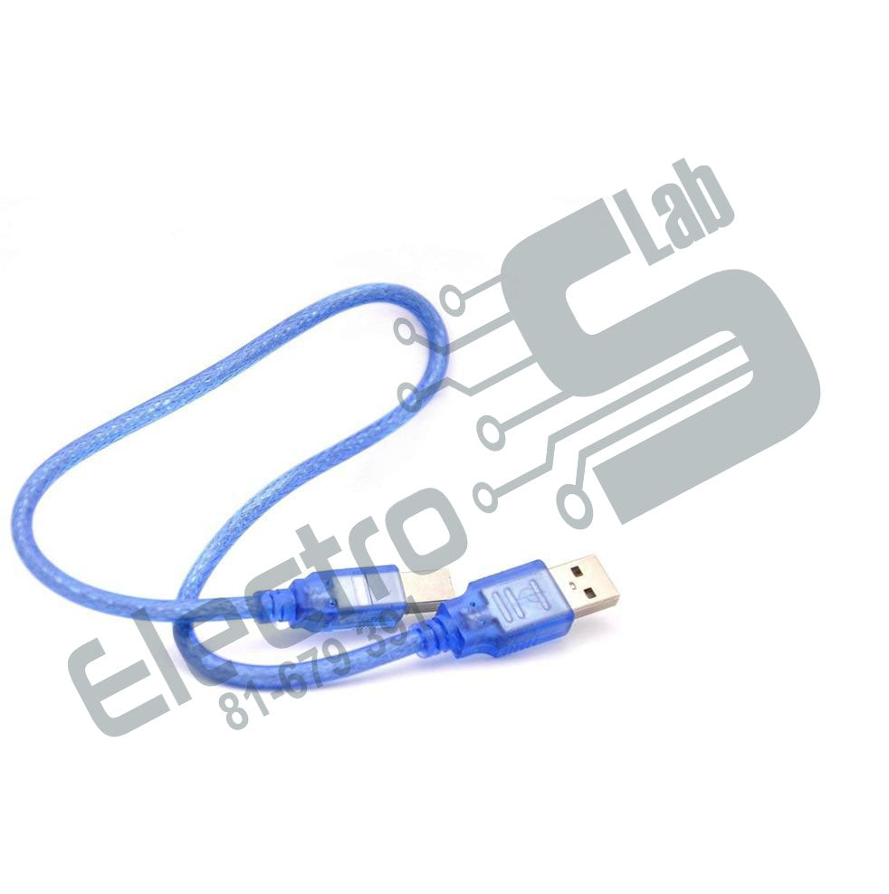 USB 2.0 A-B Male Printer Cable 0.5m