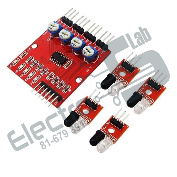 4 Channel Infrared Tracing Sensor Module – Electroslab