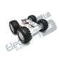 Metal Tank Robot Smart Car Chassis Silver Color