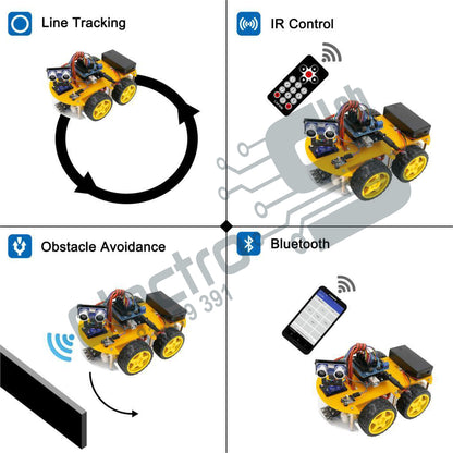 Multi-Functional Smart  Car Kit Advanced Based on Arduino