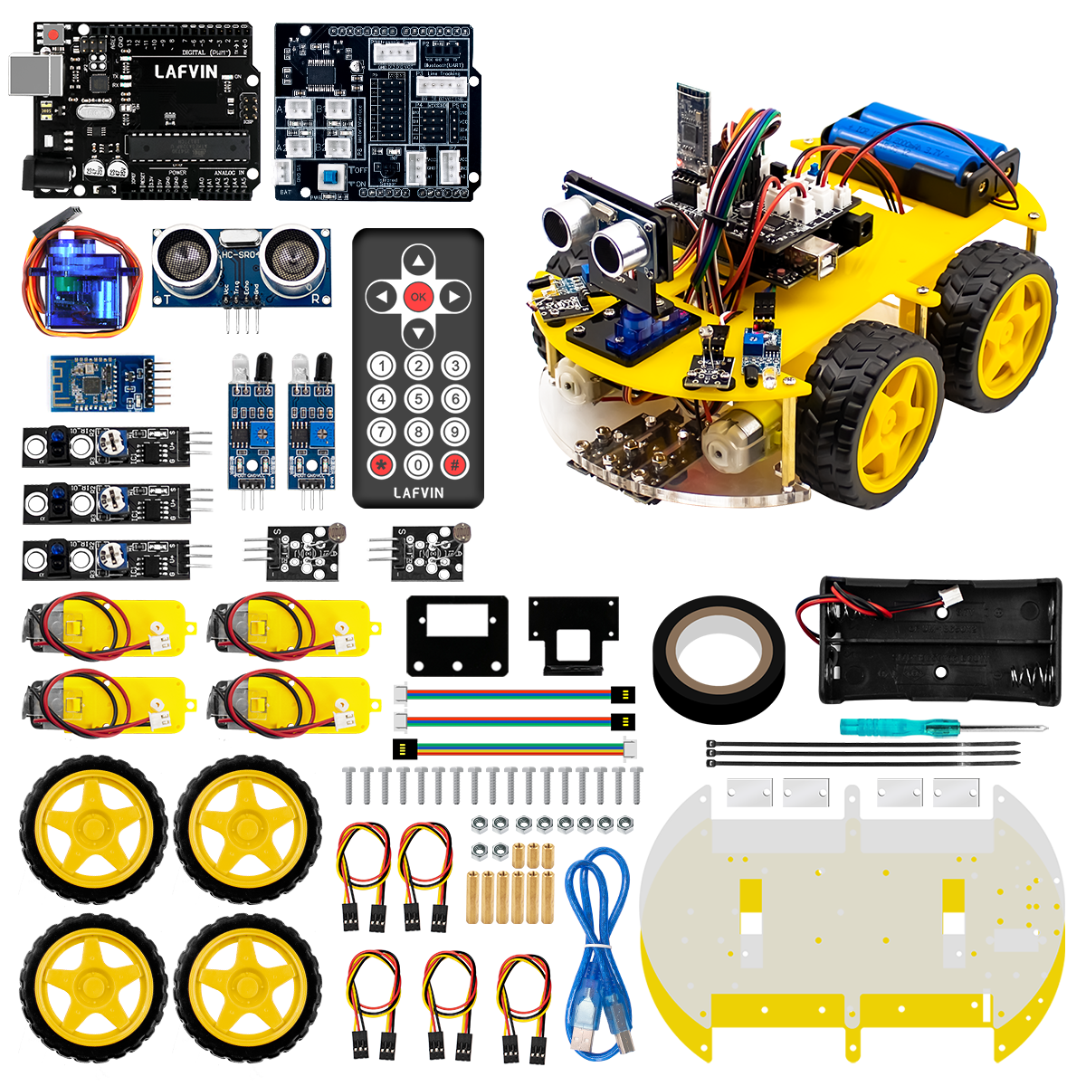 4WD Smart Robot Car Kit V2 STEM Programmable – Electroslab