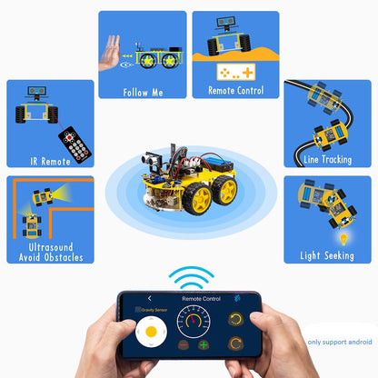 4WD Smart Robot Car Kit V2 STEM Programmable