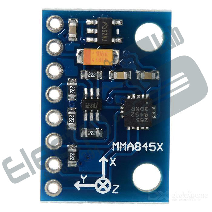 MMA845X Triaxial Accelerometer Sensor Module