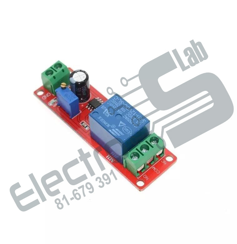 NE555 Timer Relay Switch Adjustable Module 12V (0 To 10 Sec)