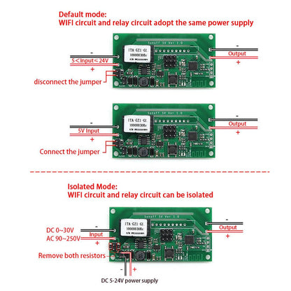 SONOFF SV Wifi Switch Relay 5-24V