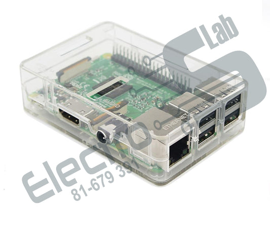 Raspberry Pi B+ ABS Case Transparent Clear Box + Cooling Fan
