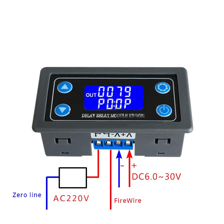Power-off Delay Time Relay Module