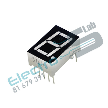 0.56 inch Red 1 Digit 7 Segment LED Display  CA