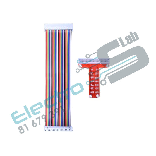 40pin Raspberry Pi GPIO Breakout  Expansion Board + 40pin Flat Ribbon Cable