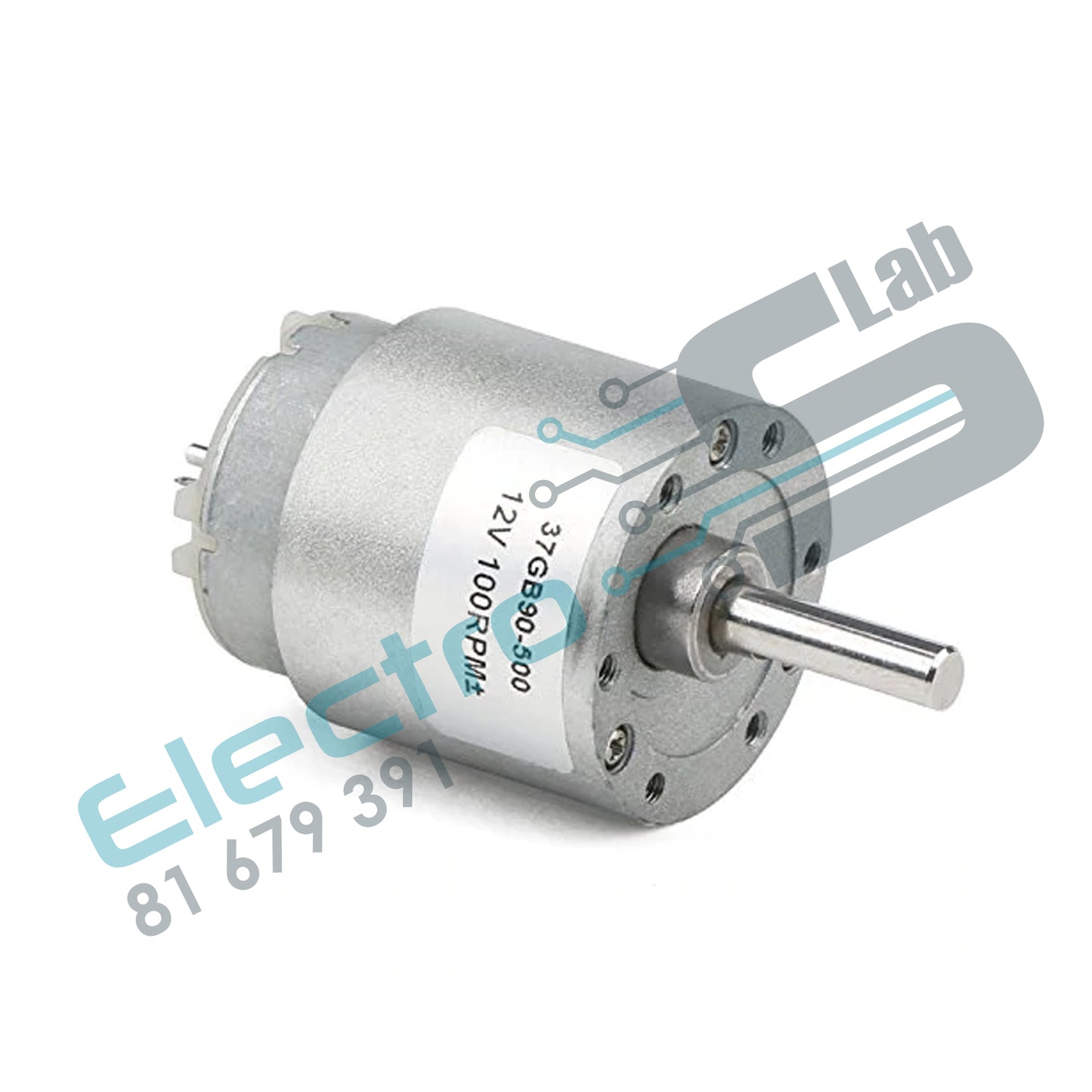 100RPM 12V Geared Motor  37GB-500