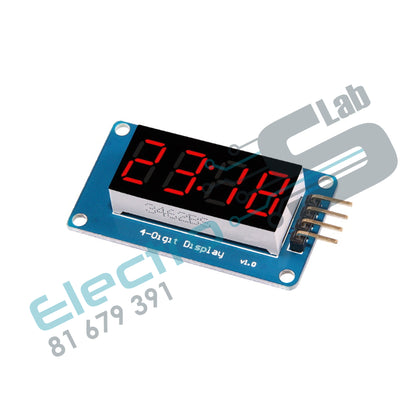 4 Bits Digital Tube LED Display  Module With Clock Display TM1637