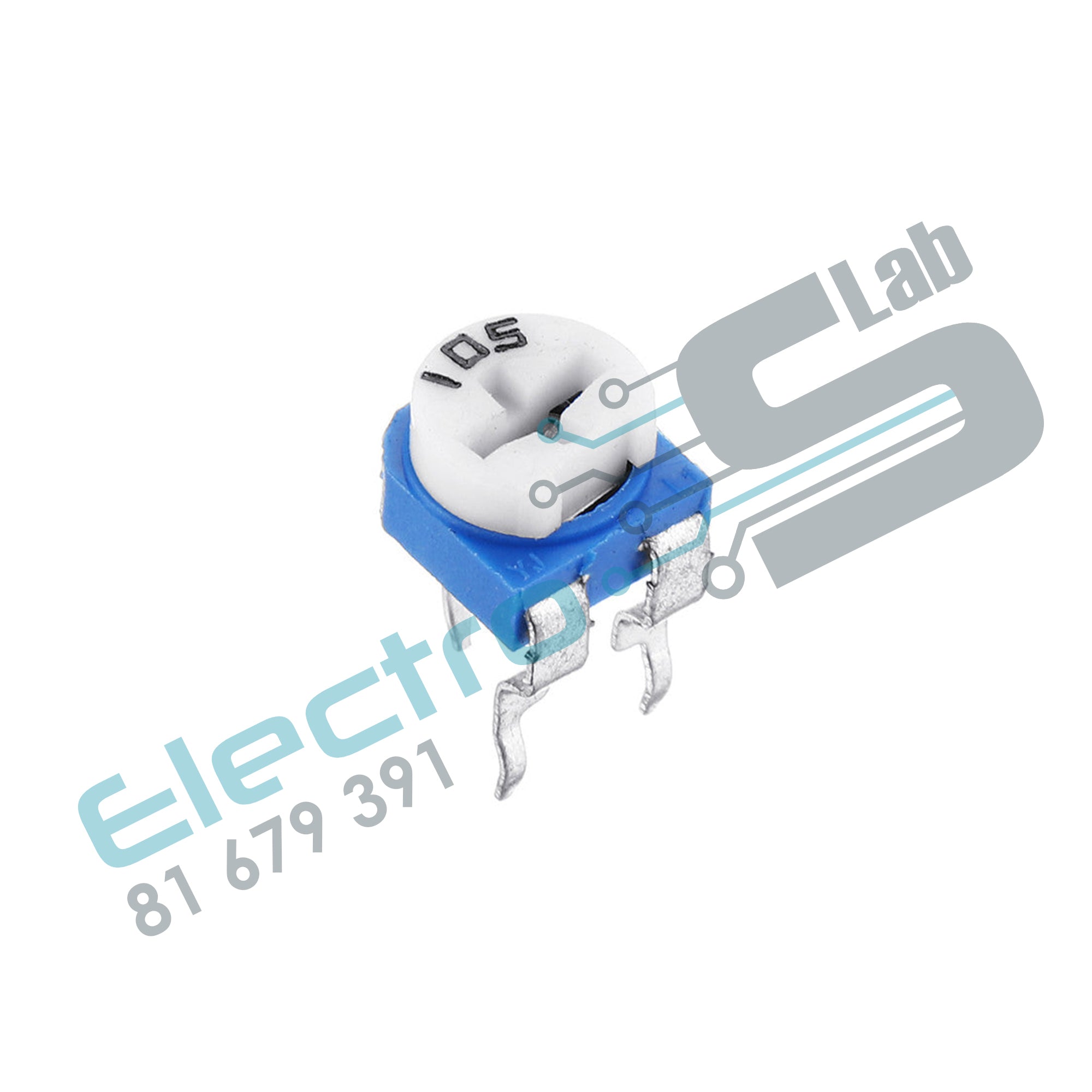 Lot De 5 Trimmer (résistances Variables) 470 Ohm 1/2W Linéaire 19 Tours - Marque SFERNICE, Neuf