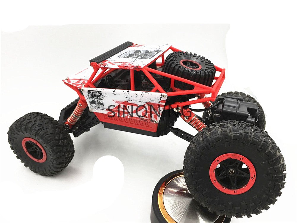 Generic Rock Crawlers Driving Car Chassis + Bluetooth Kit: 4WD Double Motors Drive Bigfoot 1:18 Model modify part robot car chassis SN170